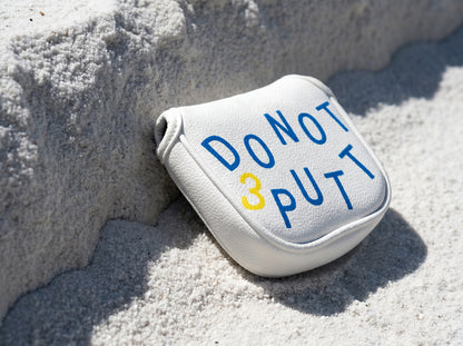 Do Not 3 Putt” Putter Head Cover – Magnetic PU Leather Golf Cover
