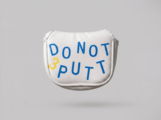 Do Not 3 Putt” Putter Head Cover – Magnetic PU Leather Golf Cover
